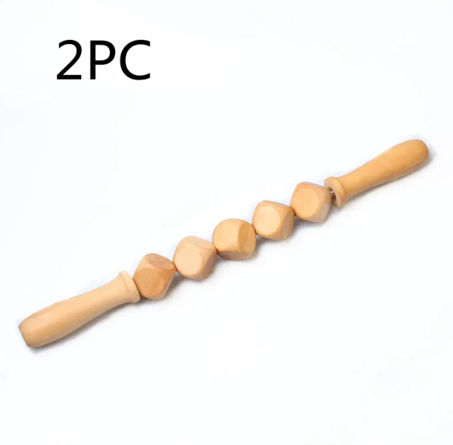 Wooden Hand Massage Roller Set